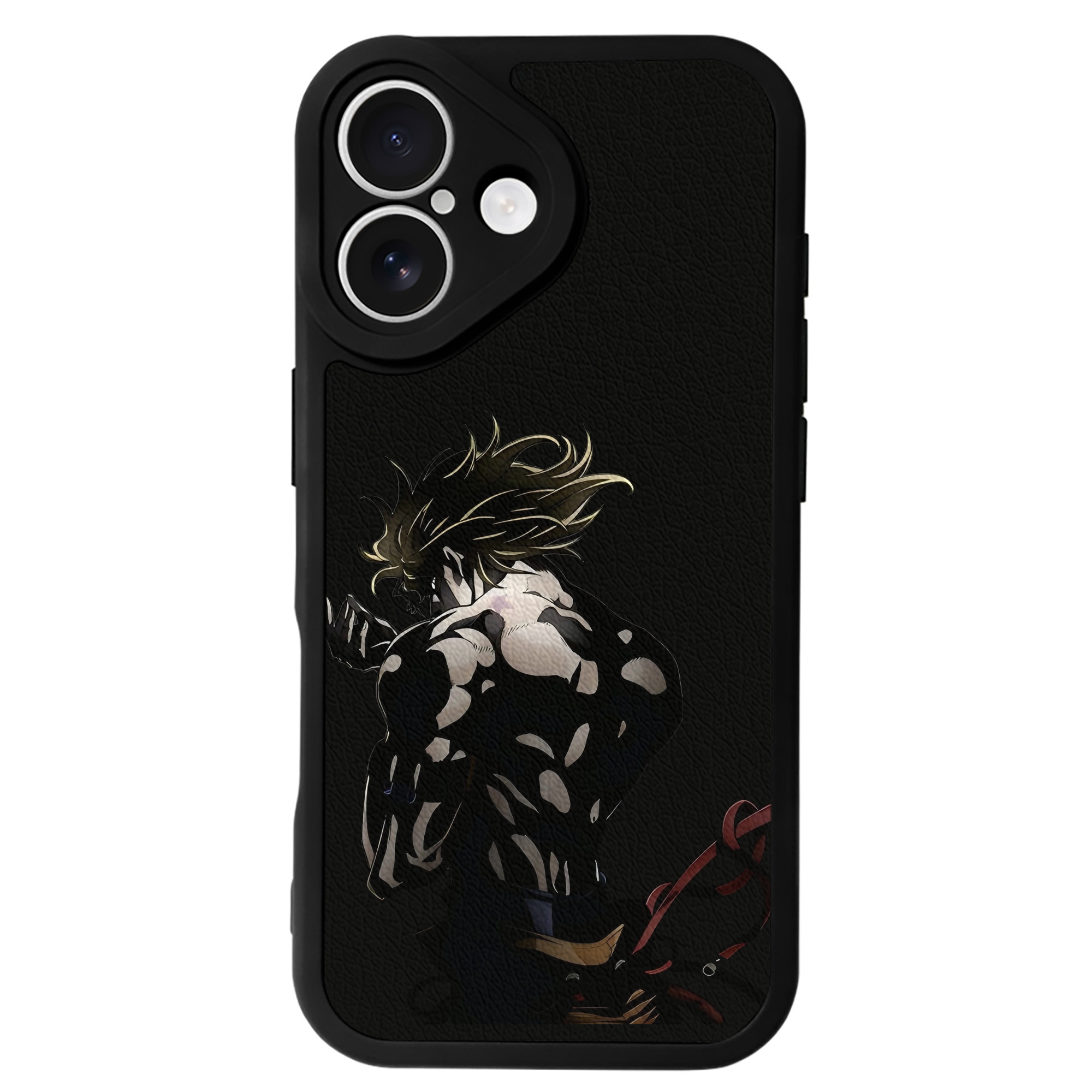 （画像用） ジョジョの奇妙な冒険 ディオ?ブランドー JoJo's Bizarre Adventure Dio Brando 【iPhone 16シリーズ対応】シリコンスマホケース（レザー調） 材質：シリコン